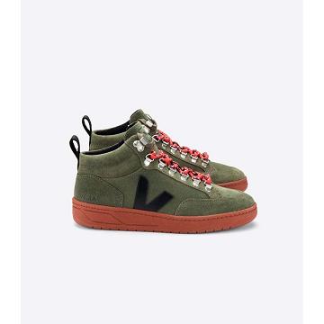 Pánské Vysoké Veja RORAIMA SUEDE Olivy Zelené | CZ 115WNB
